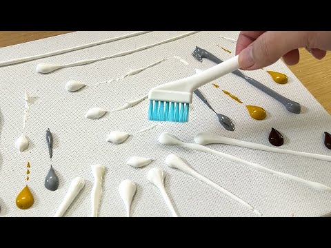 How to draw a snowy forest in different ways / Acrylic painting technique