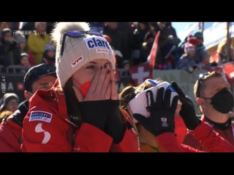 HORROR Crash of Cornelia H&uuml;tter (AUT) | Ski Weltcup Crans Montana (SUI)