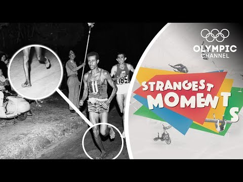 How Bikila won an Olympic Marathon barefoot! | Strangest Moments