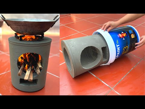 You Can't Believe How Easy It Is To Make A Wood Stove - Cast A Stove From A Paint Bucket