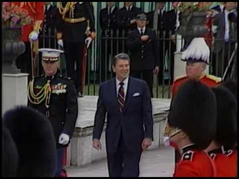 President Reagan's Arrival at Kensington Palace, London, England on June 4, 1984