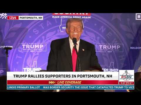 FULL SPEECH: President Trump Delivers Speech in Portsmouth, New Hampshire - 1/17/24