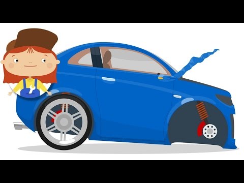 Doctor McWheelie &amp; a Blue Car for Kids. Cars Cartoons for Children