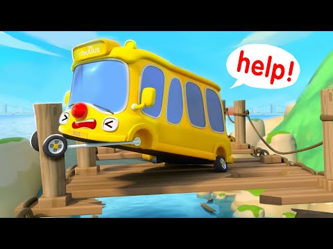 Little Bus Rescue Mission🚌 | Wheels on the Bus | Car Cartoon | Kids Songs | BabyBus - Cars World