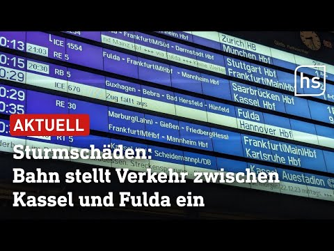 Das Sturmtief &quot;Zoltan&quot; sorgt f&uuml;r Ausf&auml;lle im Bahnverkehr | hessenschau