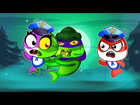 Police Officer &amp; Doctor 👮&zwj;♂️👨&zwj;⚕️ VS 🧟 Zombie Song | Funny Kids Songs &amp; Nursery Rhymes by Coco Rhymes