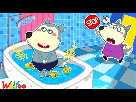 Don't Go Potty in Bathtub - Kids Stories About Potty Training With Wolfoo 🤩