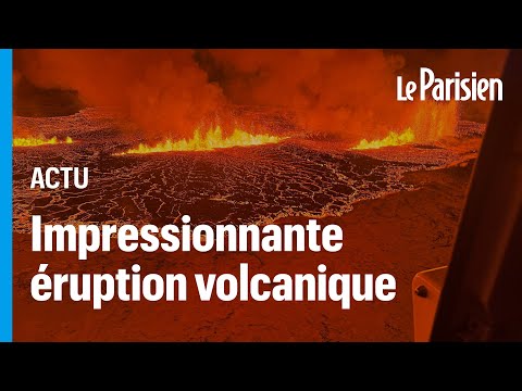 Islande : les images de l'impressionnante &eacute;ruption volcanique pr&egrave;s de Grindavik