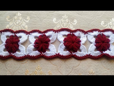 Crochet easy toran patti🌺🌺 beautiful flower toran patti