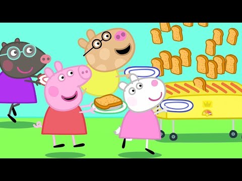 🍞 Peppa Pig, Friends and the Toaster! | Peppa Pig Official Family Kids Cartoon