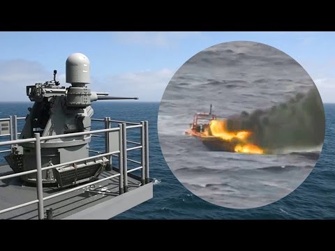 US Navy Obliterates Attacking Fast-Boat &ndash; Mk 38 MOD 2 25mm Gun System Live-Fire Exercise