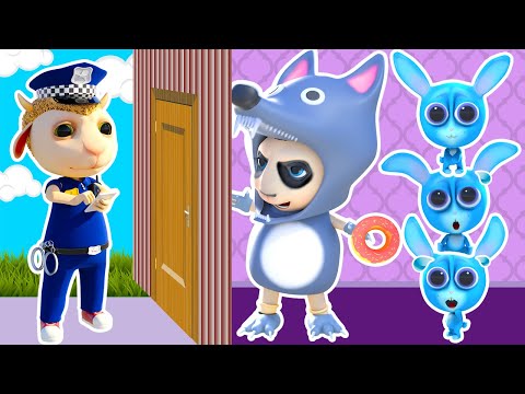 Bad Wolf Chasing Babies | Funny New Cartoon for Kids | Dolly and Friends