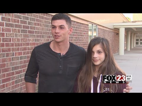 Returning Marine surprises sister at Sapulpa Middle School | FOX23 News Tulsa