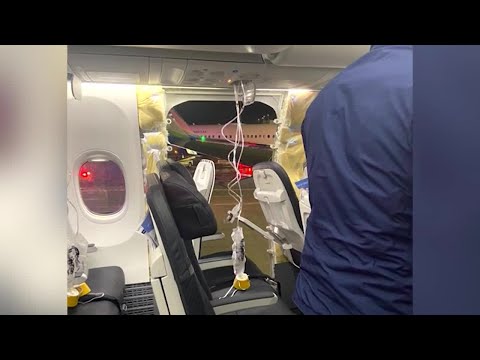 Alaska Airlines 737 lands safely after a window blows out 3 miles over Oregon