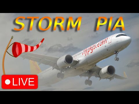 STORM PIA  LIVE  Birmingham Airport 21.12.2023 