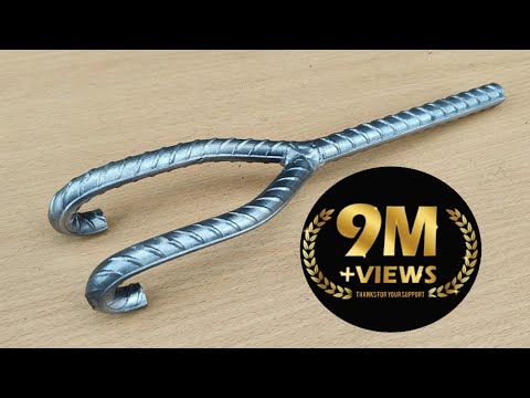 the discovery of a homemade iron bending tool that is rarely known by welders