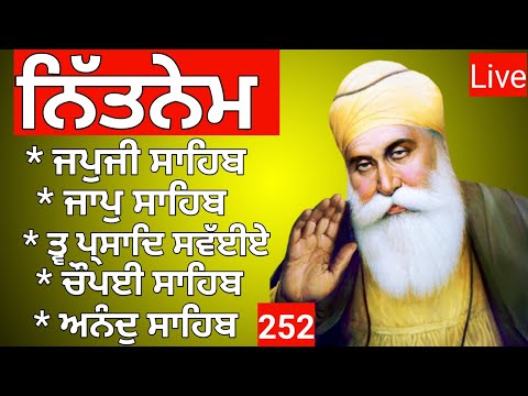 ਤੂ ਦਾਤਾ ਦਾਤਾਰੁ ਤੇਰਾ ਦਿਤਾ ਖਾਵਣਾ | Nitnem Panj bania | ਨਿਤਨੇਮ ਪੰਜ ਬਾਣੀਆ | panj bania da path | 252