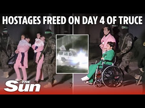 Hamas thugs hand over boy in wheelchair &amp;amp; mums clutching terrified kids after 51 DAY hostage hell