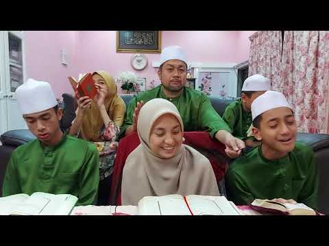 TILAWAH WITH FAMILY Surah Alkahfi 75 - 79 Maqam Jiharkah &amp; Hijaz || Azraie Family Malaysia