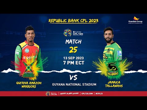 LIVE | Guyana Amazon Warriors vs Jamaica Tallawahs | CPL 2023