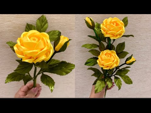 DIY Satin Ribbon Rose flowers | How to make ribbon rose | Ribbon decoration ideas