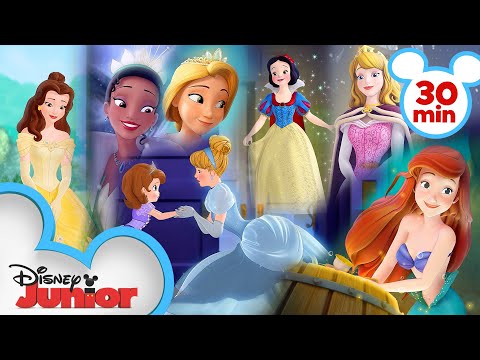 Every Time Sofia Meets a Disney Princess ?| Sofia the First | Disney Junior