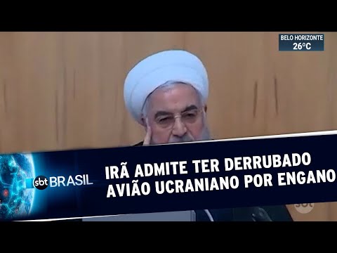 Ir&atilde; admite que derrubou avi&atilde;o ucraniano por engano | SBT Brasil (11/01/20)