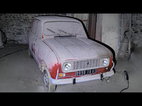 Restoration of a Renault 4L abandoned for 24 years (out of the barn)