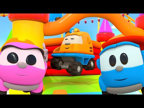 Leo the Truck &amp; funny games for kids. Leo &amp; friends. Full episodes of car cartoons for kids.