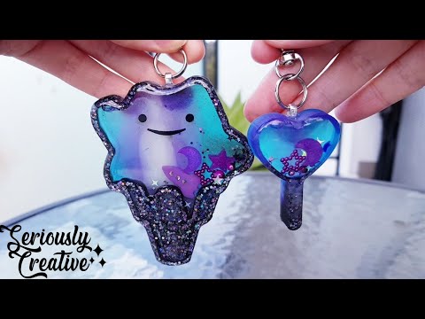 Watch Me Resin #93 | Custom Galaxy Ditto &amp; Heart Wand Shaker