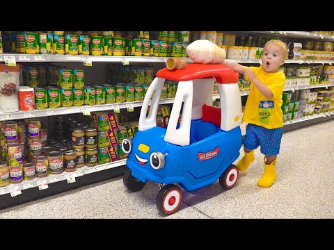 Chris and Mom try to find healthy ice cream in supermarket