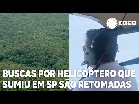 Buscas de helic&oacute;pteros desaparecido s&atilde;o retomadas