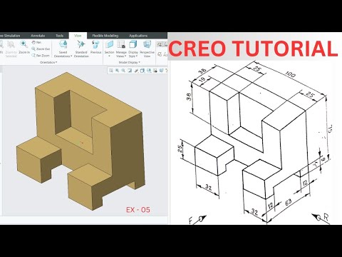 Creo 3D Modeling Tutorial Ex 05