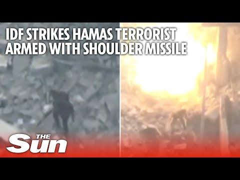 IDF soldiers strike Hamas terrorists armed with shoulder-fired missiles in Gaza