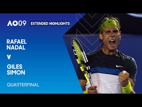 Rafael Nadal v Giles Simon Extended Highlights | Australian Open 2009 Quarterfinal