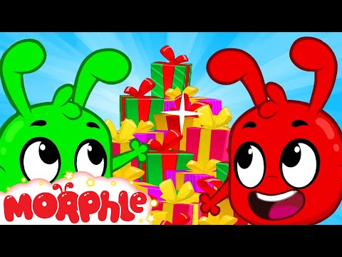 Santas Sleigh Race - Morphle&rsquo;s vs Orphle | Cartoons for Kids | My Magic Pet Morphle