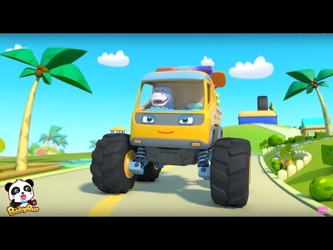 Monster Truck Patrol | Baby Panda Car Guardians | Kids Song | Cartoon for Kids | BabyBus