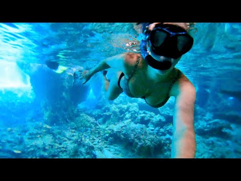 Bahamas Trip Day 2: Cave diving - Snorkeling Thunderball Grotto and exploring underwater