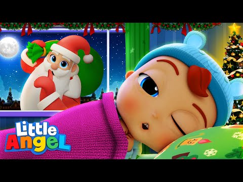 Yes Yes Go To Sleep On Christmas Eve | Little Angel Kids Songs &amp; Nursery Rhymes