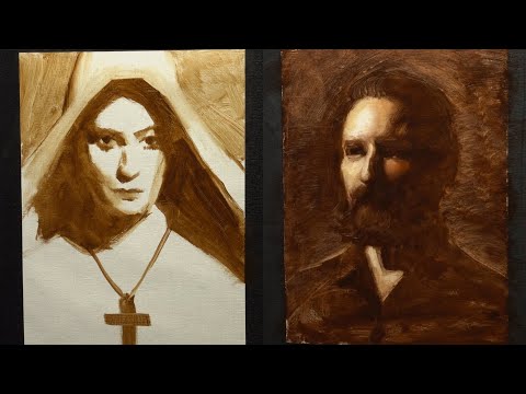 Portrait Painting Fundamentals: Block in exercise