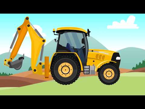 Garage construction machinery - Construction and application and animations for children