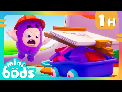 Catch the Toy Blocks! | Minibods Full Episodes | Moonbug No Dialogue Comedy Cartoons for Kids