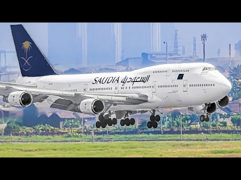 30 AWESOME TAKEOFFS and LANDINGS at SURABAYA Juanda Airport Plane Spotting in Indonesia [SUB/WARR]