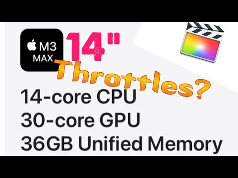 14&quot; MBP M3 Max 14 cpu 30 gpu Thermal and FCPX Tests