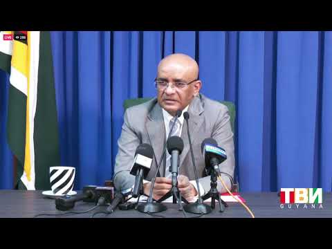 LIVE || Press Conference by Vice President Dr. Bharrat Jagdeo