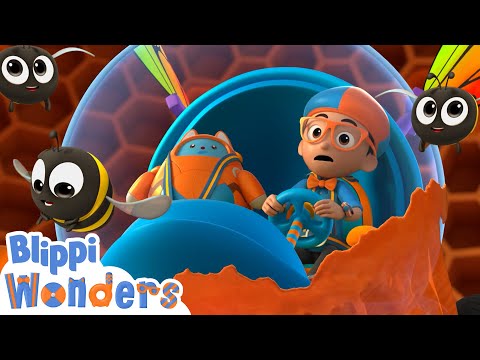 Bee's and Honey (A Life Cycle) | Blippi Wonders | Fun Cartoons For Kids | Moonbug Our Green Earth