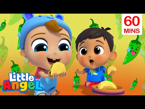 New Flavors Song (Tasting Hispanic Foods) + More Sharing Little Angel Kids Songs &amp; Nursery Rhymes