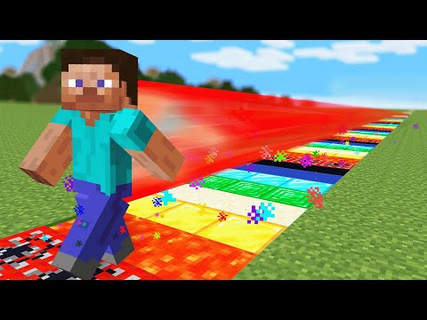 Minecraft but Blocks I Touch turn Super