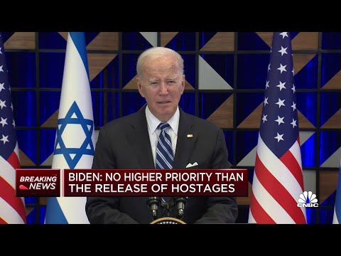 Watch President Biden's full remarks on the Israel-Hamas conflict