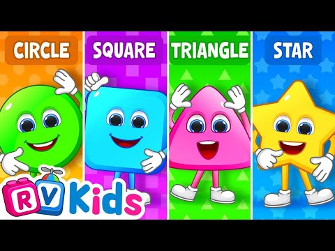 Learn Shapes Circle, Square, Triangle, Rectangle &amp; more | Educational Videos For Toddlers &amp; Babies